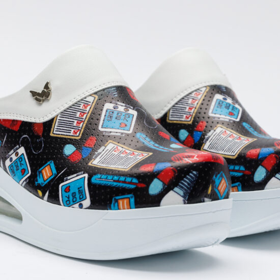 Медицинско сабо на платформа от еко кожа /