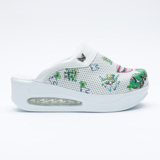 Alternative view of Анатомични чехли на платформа от естествена кожа