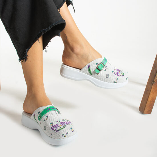 Анатомични кожени работни чехли с гел стелка /