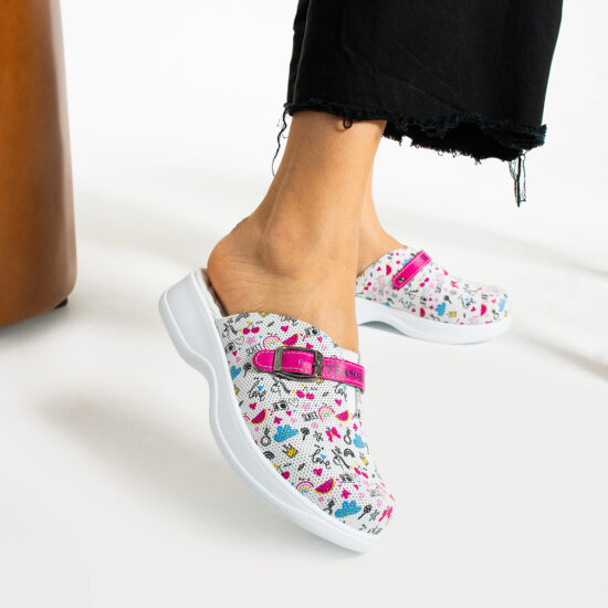 Alternative view of Работни чехли от естествена кожа с гел стелка