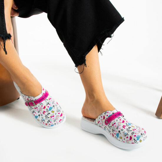 Работни чехли от естествена кожа с гел стелка /