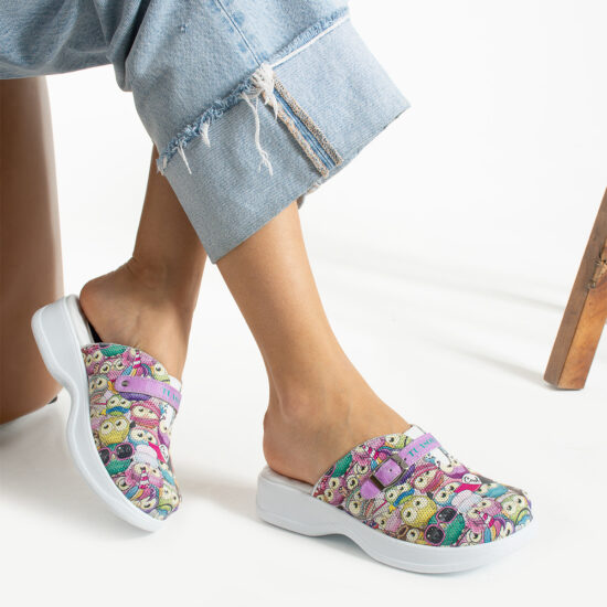 Alternative view of Анатомични кожени чехли с мека гел стелка