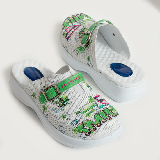 Анатомични чехли от естествена кожа с гел стелка /