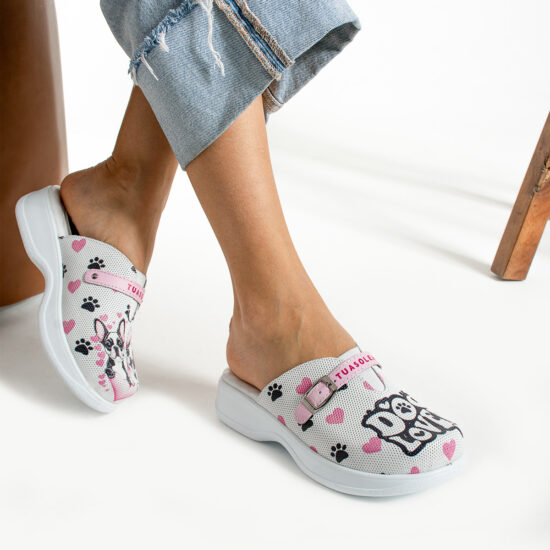 Dog Lover Анатомични чехли от естествена кожа с гел стелка /