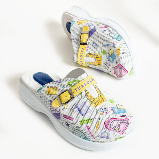 Alternative view of Анатомични чехли от естествена кожа с гел стелка