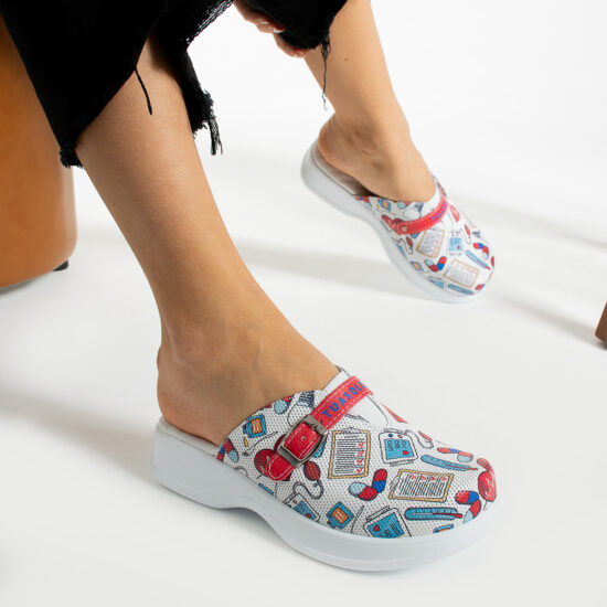 Alternative view of Медицинско  сабо от естествена кожа с гел стелка