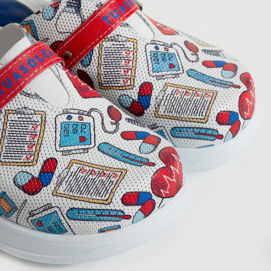 Медицинско сабо от естествена кожа с гел стелка /