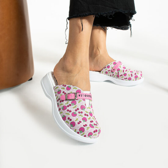 Работни чехли от естествена кожа с гел стелка /