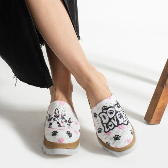 Дамско анатомично сабо от естествена кожа /