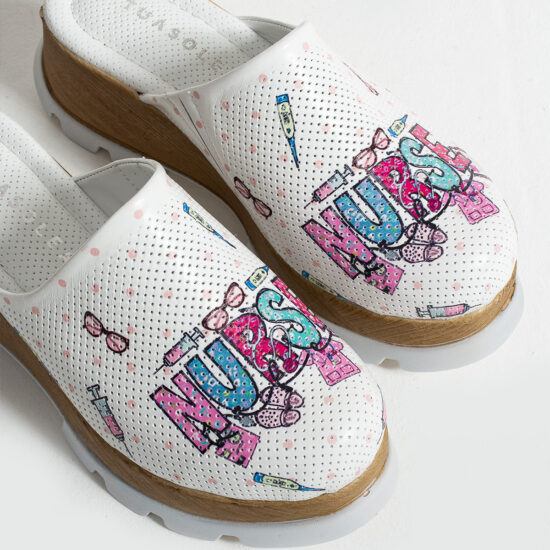 Анатомично медицинско сабо от естествена кожа /