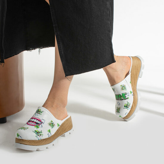 Анатомично сабо от естествена кожа за зъболекари /