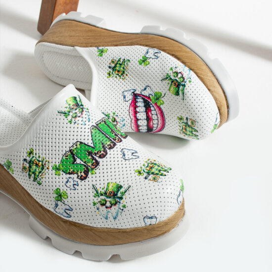 Анатомично сабо от естествена кожа за зъболекари /