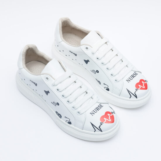 Анатомични работни маратонки от естествена кожа /