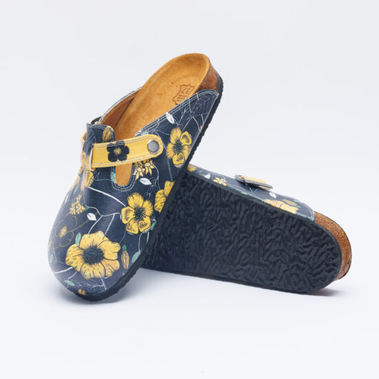 Ортопедични чехли със стелка от естествен велур /