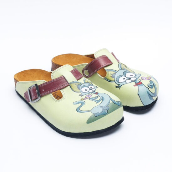 Alternative view of Ортопедични чехли със стелка от естествен велур