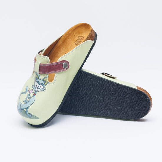 Ортопедични чехли със стелка от естествен велур /