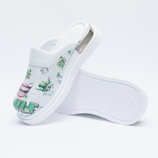 Анатомични чехли от естествена кожа за зъболекари /