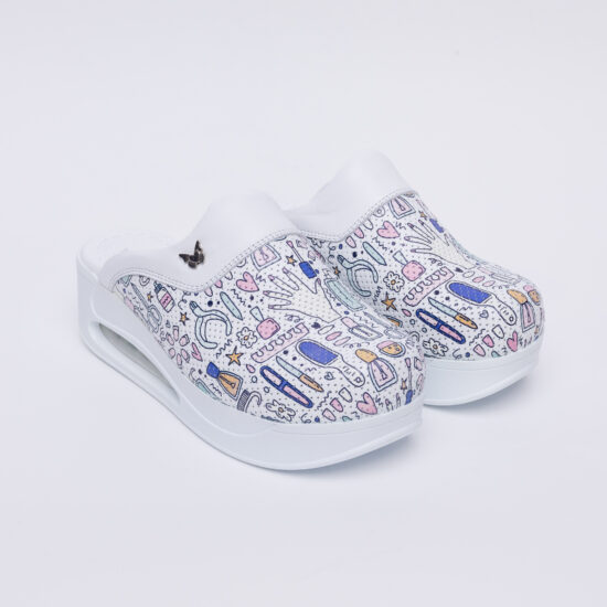 Работно анатомично сабо от естествена кожа /