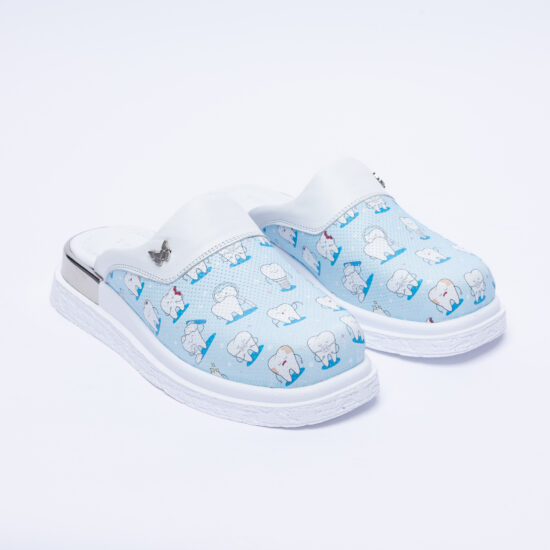 Анатомични чехли от естествена кожа за зъболекари /