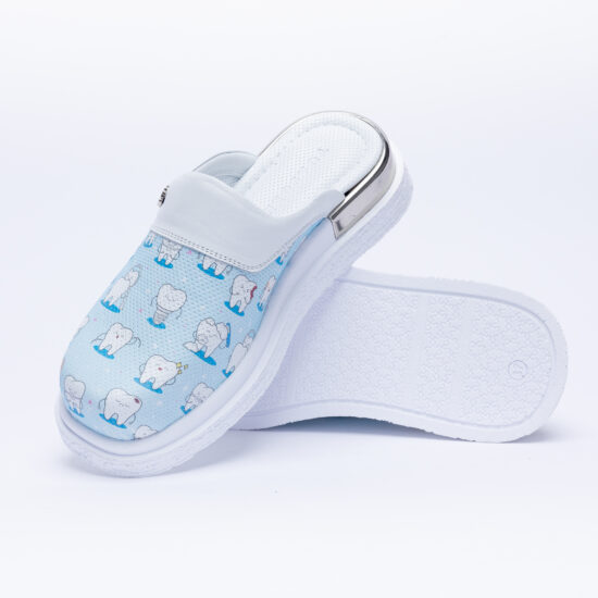 Анатомични чехли от естествена кожа за зъболекари /