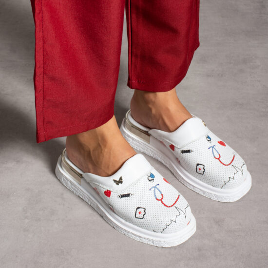 Медицински анатомични чехли от естествена кожа /