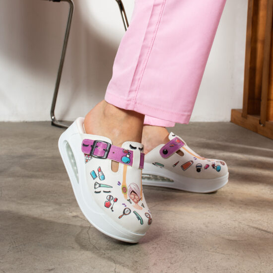 Дамско анатомично работно сабо на платформа /