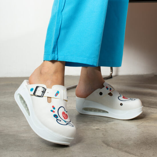 Cardio Care Дамско анатомично медицинско сабо на платформа /