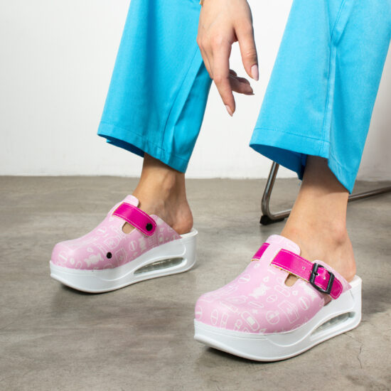 Rosalia Дамско анатомично медицинско сабо на платформа /