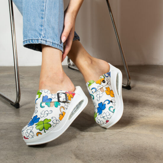 Alternative view of Дамско анатомично работно сабо на платформа