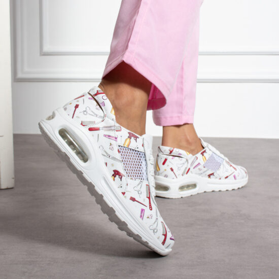 Coiffeur Работни маратонки за фризьори от естествена кожа /