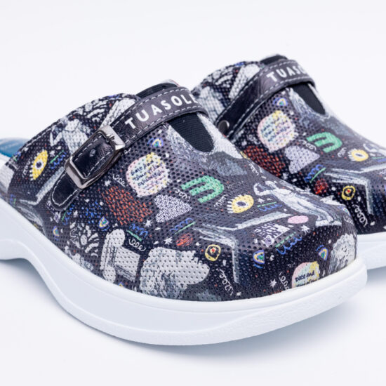 Работни чехли от естествена кожа с гел стелка /