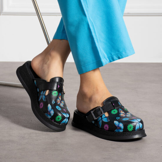 Анатомични работни чехли от естествена кожа /