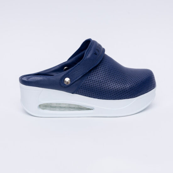 Alternative view of Анатомично кожено сабо на платформа с каишка