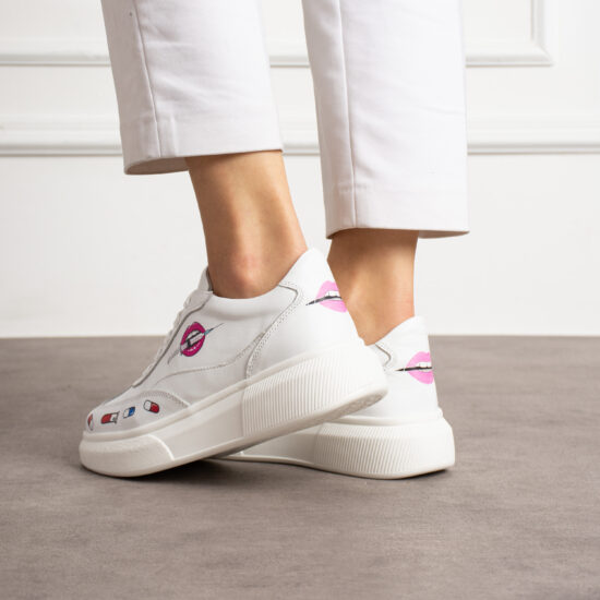 Анатомични медицински маратонки от естествена кожа /