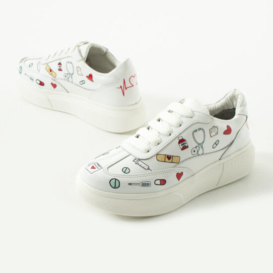 Анатомични работни маратонки от естествена кожа /