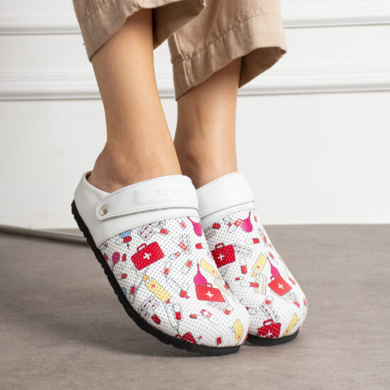 Дамски ортопедични чехли от естествена кожа /