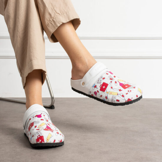 Дамски ортопедични чехли от естествена кожа /