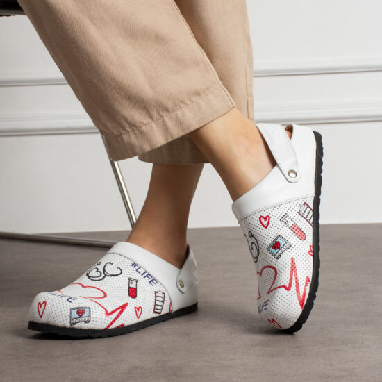 Дамски ортопедични чехли от естествена кожа /