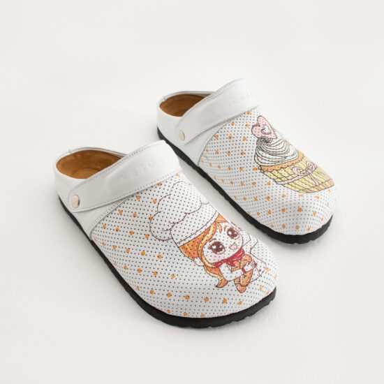 Дамски ортопедични чехли от естествена кожа /