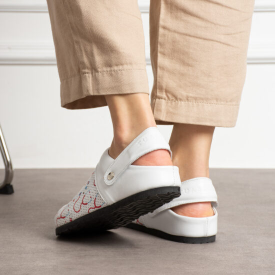 Medi Pulse Дамски ортопедични чехли от естествена кожа /