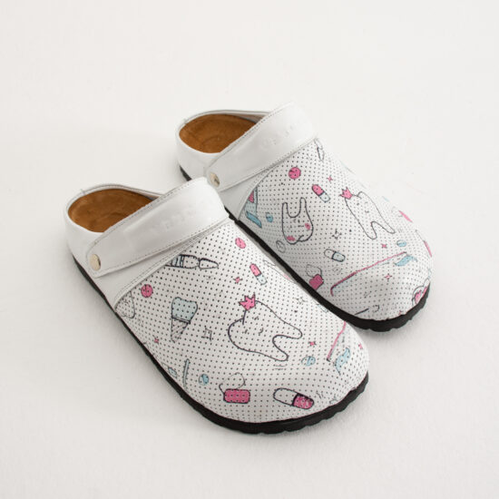 Toothy Дамски ортопедични чехли от естествена кожа /