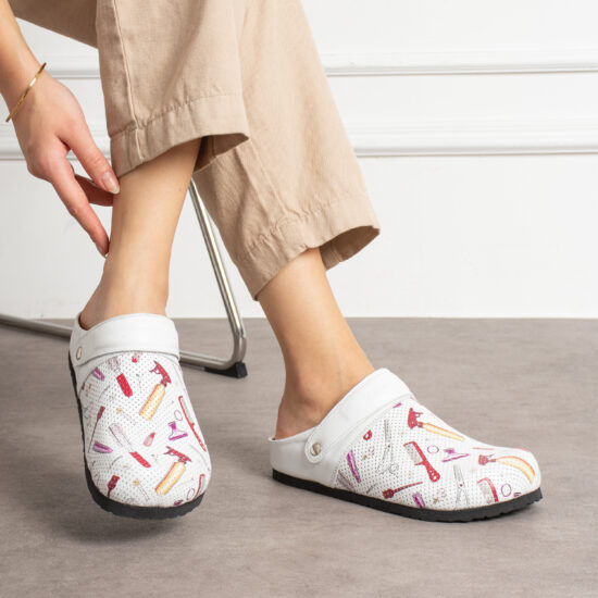 Дамски ортопедични чехли от естествена кожа /