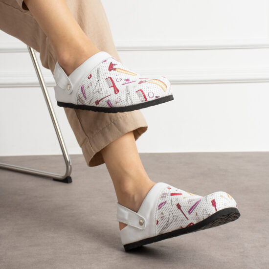 Дамски ортопедични чехли от естествена кожа /