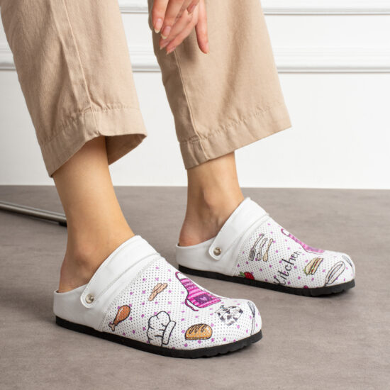 Дамски ортопедични чехли от естествена кожа /