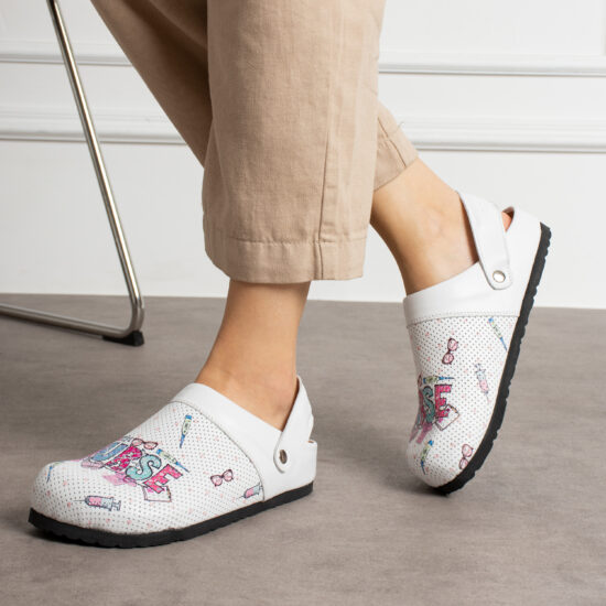 Nursette Дамски ортопедични чехли от естествена кожа /