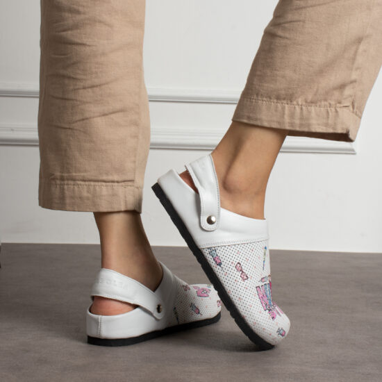 Nursette Дамски ортопедични чехли от естествена кожа /