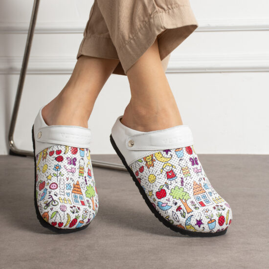 Дамски ортопедични чехли от естествена кожа /