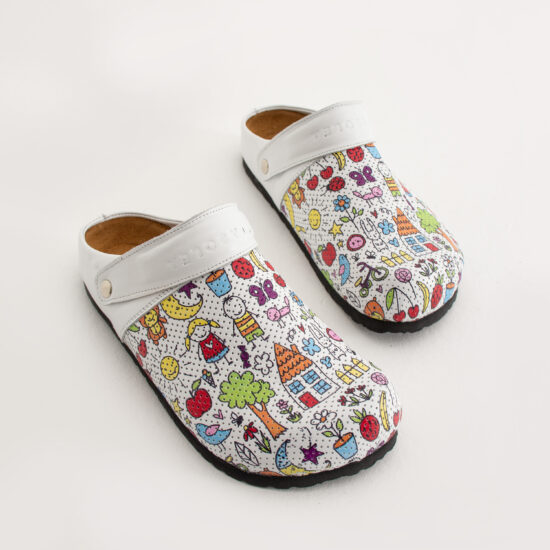 Дамски ортопедични чехли от естествена кожа /