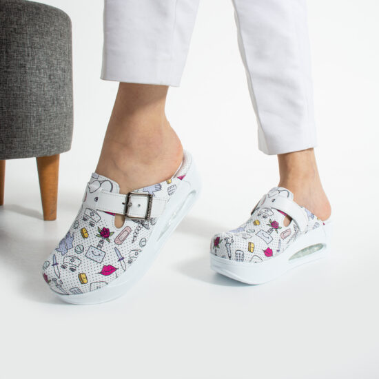 Анатомично медицинско сабо от естествена кожа /