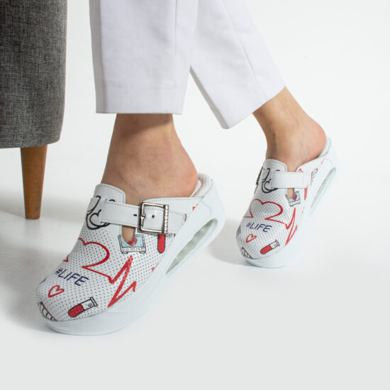 Анатомични медицински чехли от естествена кожа /